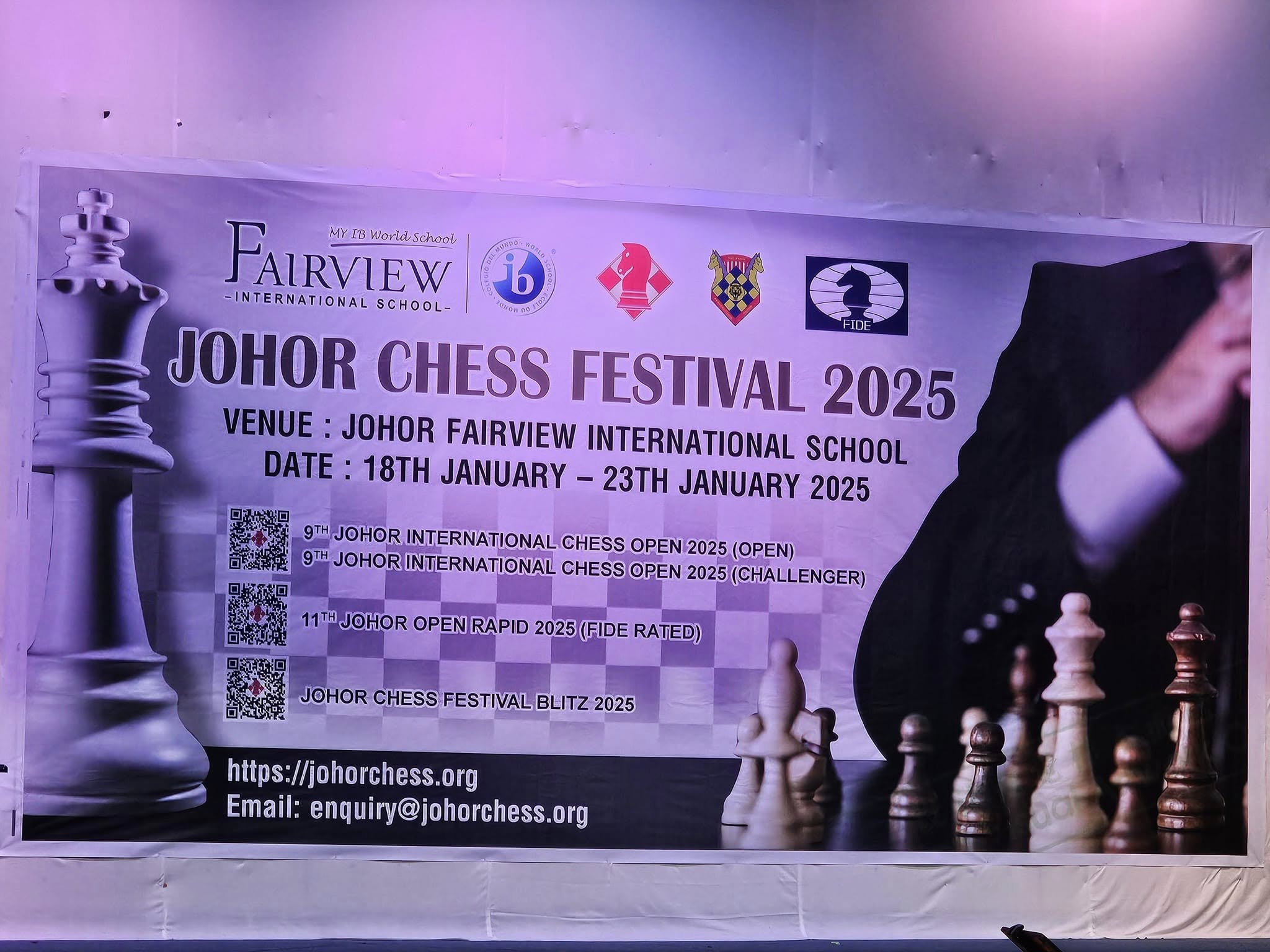 Johor Chess Festival 2025 Photos 18/01/2025